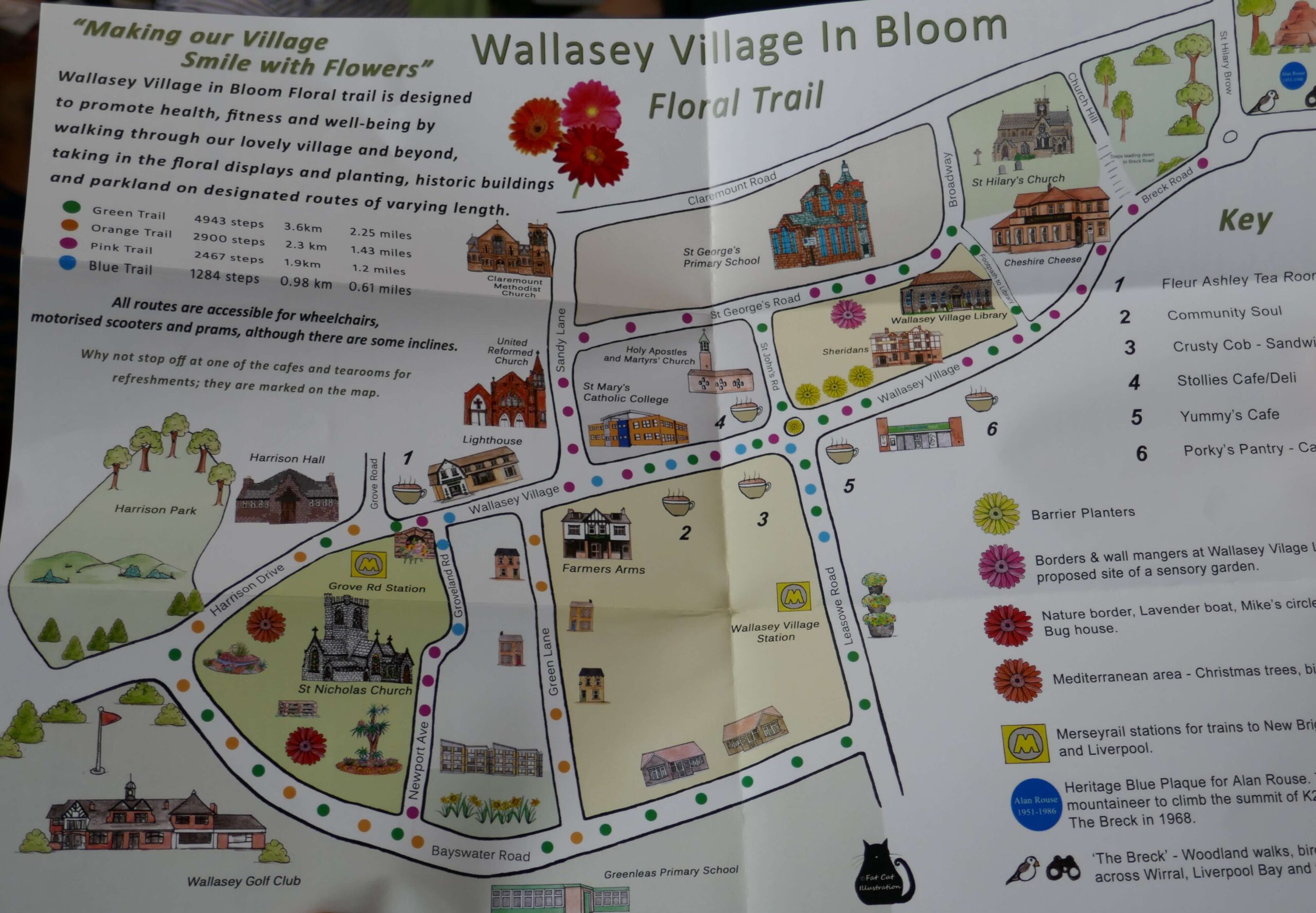 12 Floral Trail Map